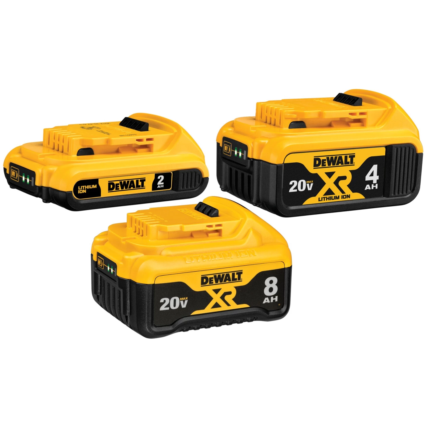New ✨ DEWALT Power Tool Batteries & Chargers V20 20-volt Max 3-Pack 8 Amp-Hour; 4 Amp-Hour Lithium-ion Power Tool Battery ✨