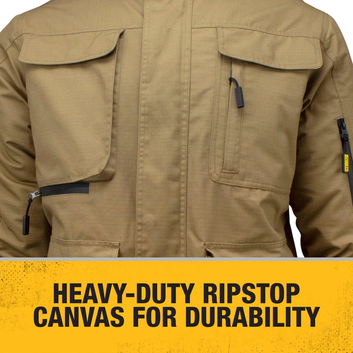 Wholesale ⭐ DEWALT Heated Clothing DEWALT Men's Rip Stop Canvas Heated Jacket Battery Included (Small) ✔️ - Image 4