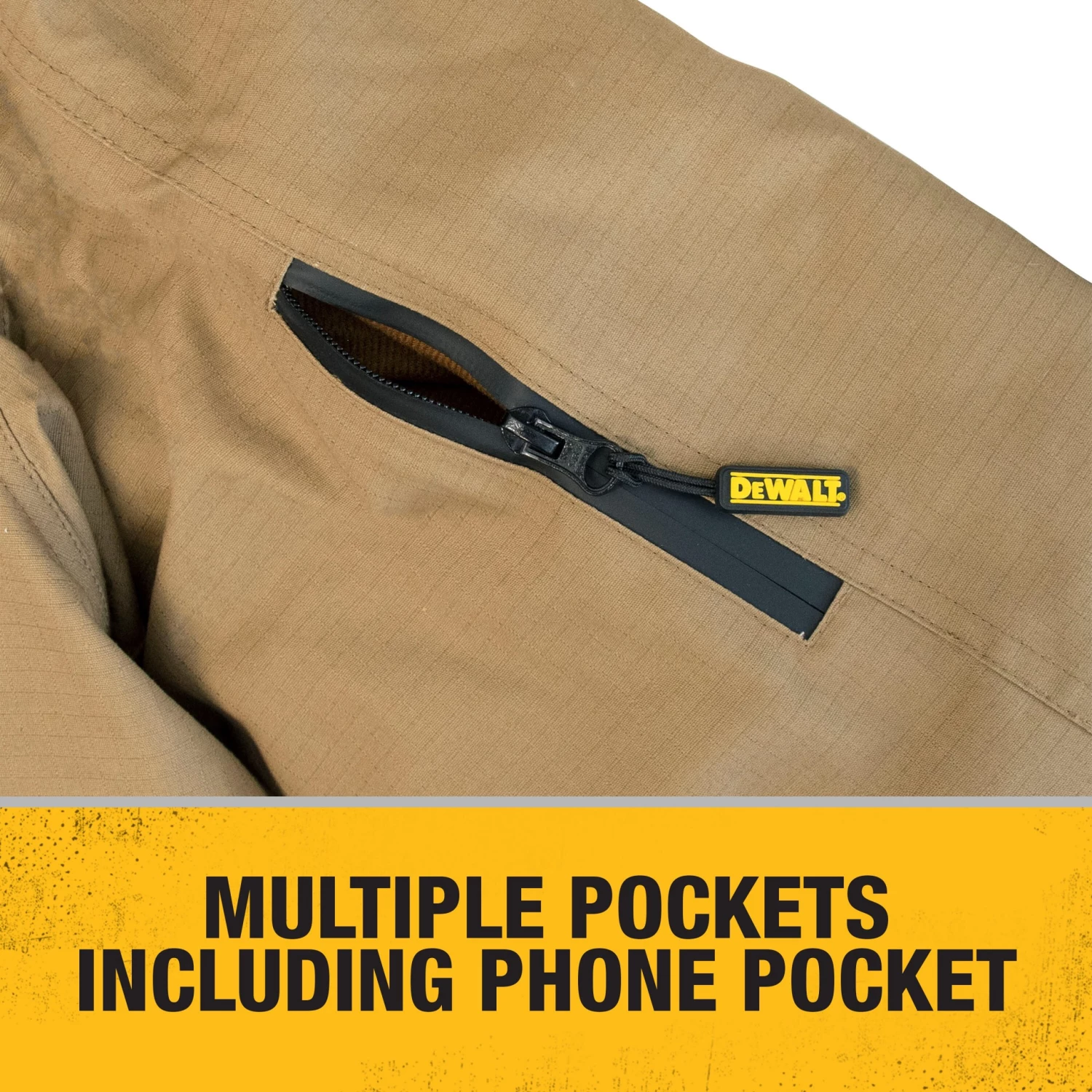 Wholesale ⭐ DEWALT Heated Clothing DEWALT Men's Rip Stop Canvas Heated Jacket Battery Included (Small) ✔️ - Image 5