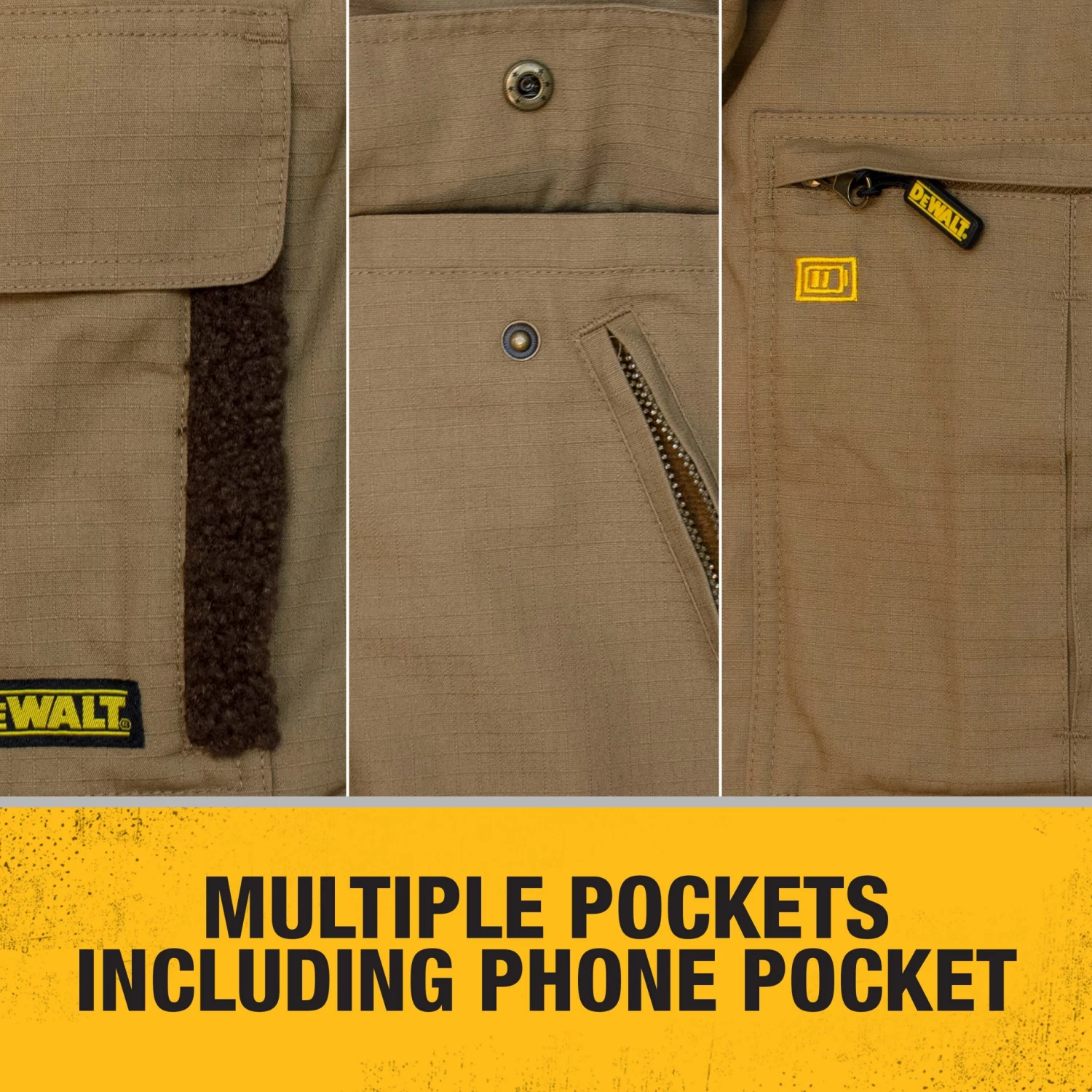 Best deal ⭐ DEWALT Heated Clothing DEWALT Women's Rip Stop Canvas Heated Jacket with Battery, Charger, and Adapter- XL ⭐ - Image 5