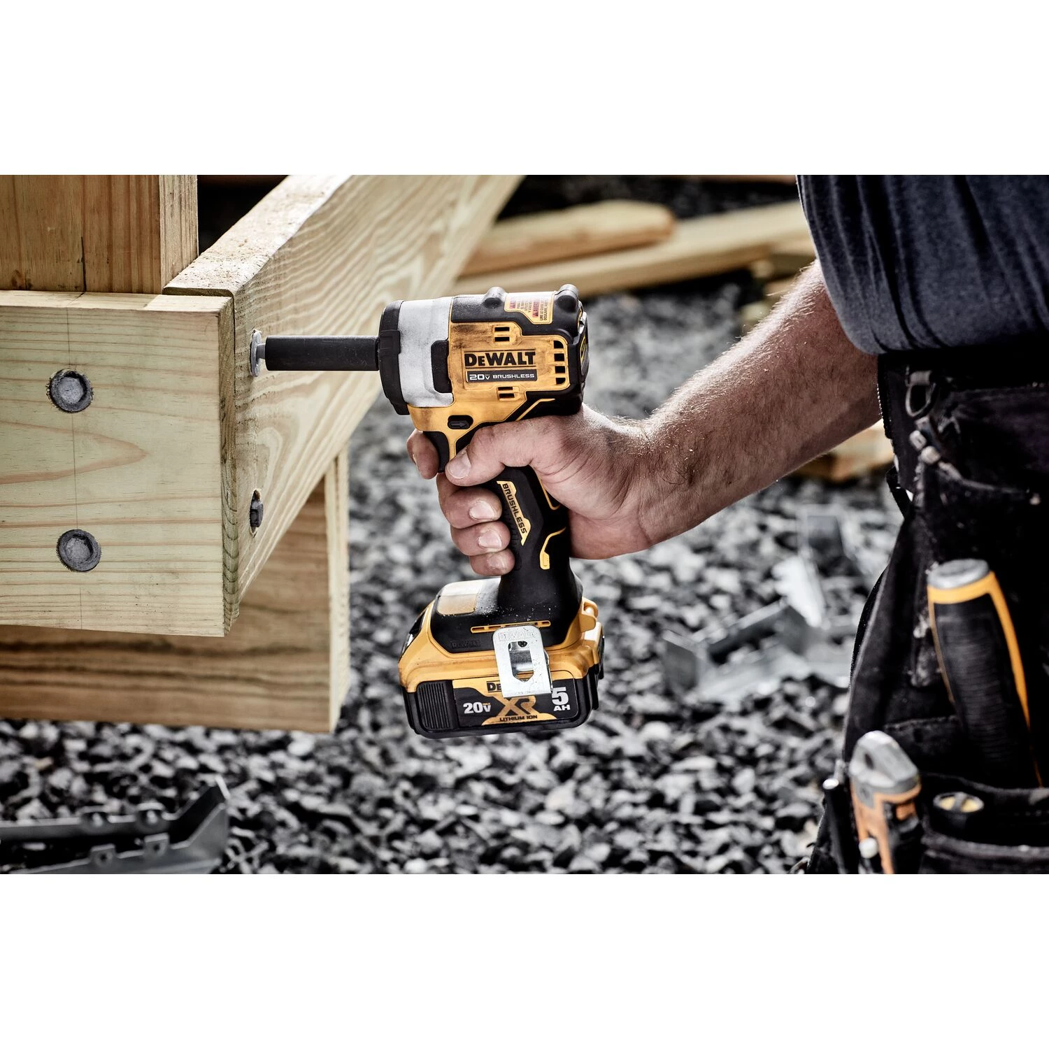 New ๐ DEWALT Impact ๐ง Wrenches 20-volt Max Variable Speed Brushless 3/8-in square Drive Cordless Impact ๐ง Wrench (Tool Only) ๐งจ - Image 3